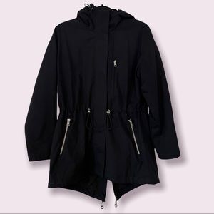 Soia & Kyo Water Repellent Rain Jacket - Navy - XS